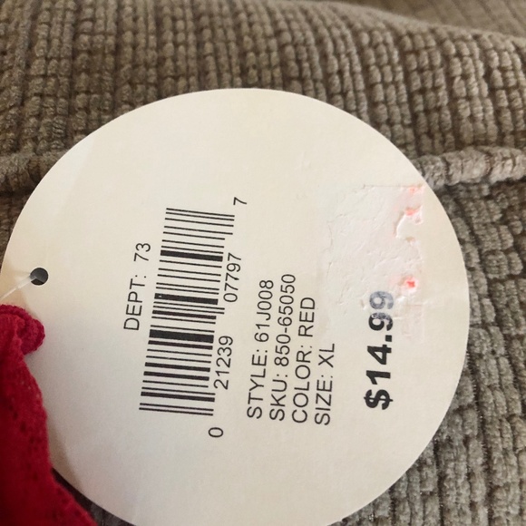 NWT RED LACE LINGERIE 2PC, SHEER, CROP TOPW/LONG BOTTOM, CUTE & SEXY IN ONE - Picture 10 of 13